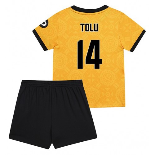Stroje piłkarskie Wolves Tolu Arokodare #14 Koszulka Podstawowej dla dzieci 2025-26 Krótki Rękaw (+ szorty)
